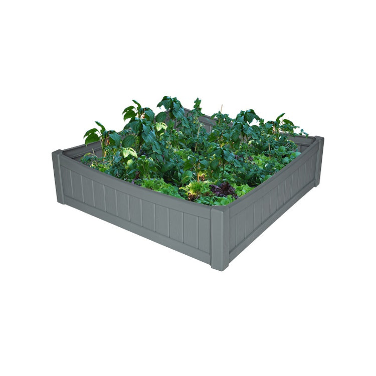 Sommerset Raised Garden Bed 43.5" x 43.5" x 1" - Grey