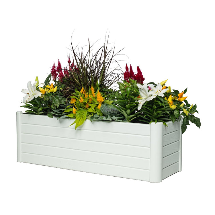 Terrace Garden Bed 37" x 13" x 11.5" - White