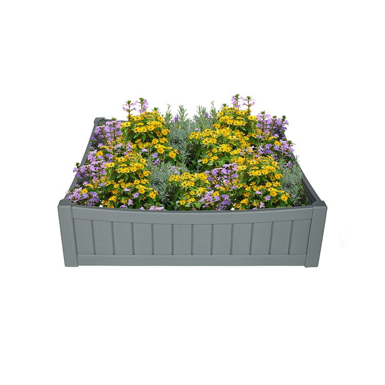 Sommerset Raised Garden Bed 43.5" x 43.5" x 1" - Grey