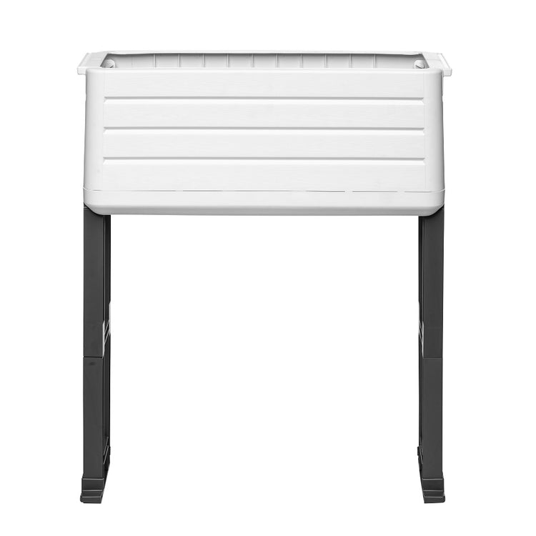 Smart Modular Garden, 2-Pack 27" x 11" x 22" / 27" x 11" x 33" – White/Gray